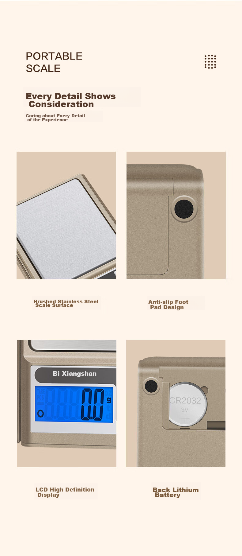 Xiangshan Electronic Scale, Jewelry Scale, Kitchen Scale, High Precision 0.01 Gram Weight Scale, Chinese Medicine Scale, Gold Scale, Mini Pocket Scale, Electronic Scale 11