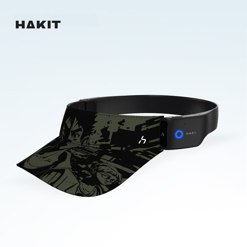 Hakii MIX V Wireless Sports Bluetooth Headphones, True Wireless Non-In Air Conduction Headphones, Long-Lasting Battery for Running And Fitness, Sun Protection Visor with Built-In Sun Hat