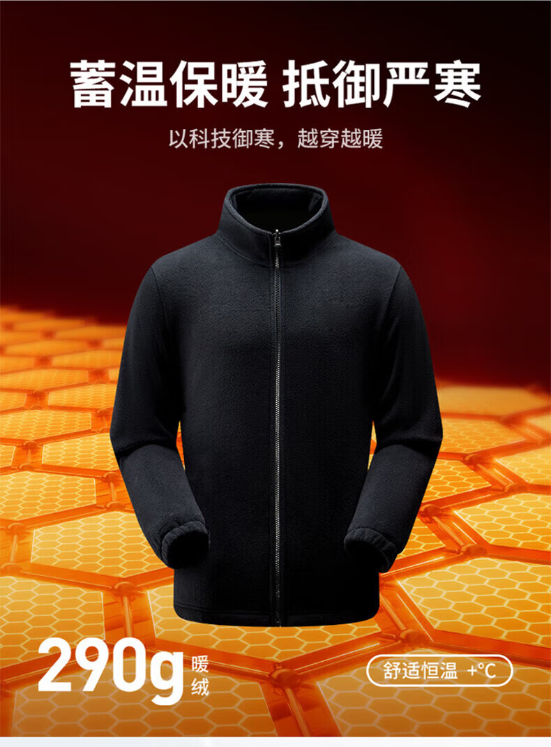 Huili Men's Outdoor Three-In Hooded Jacket with Detachable Inner Liner, Windproof And Waterproof Jacket for Autumn And Winter 2