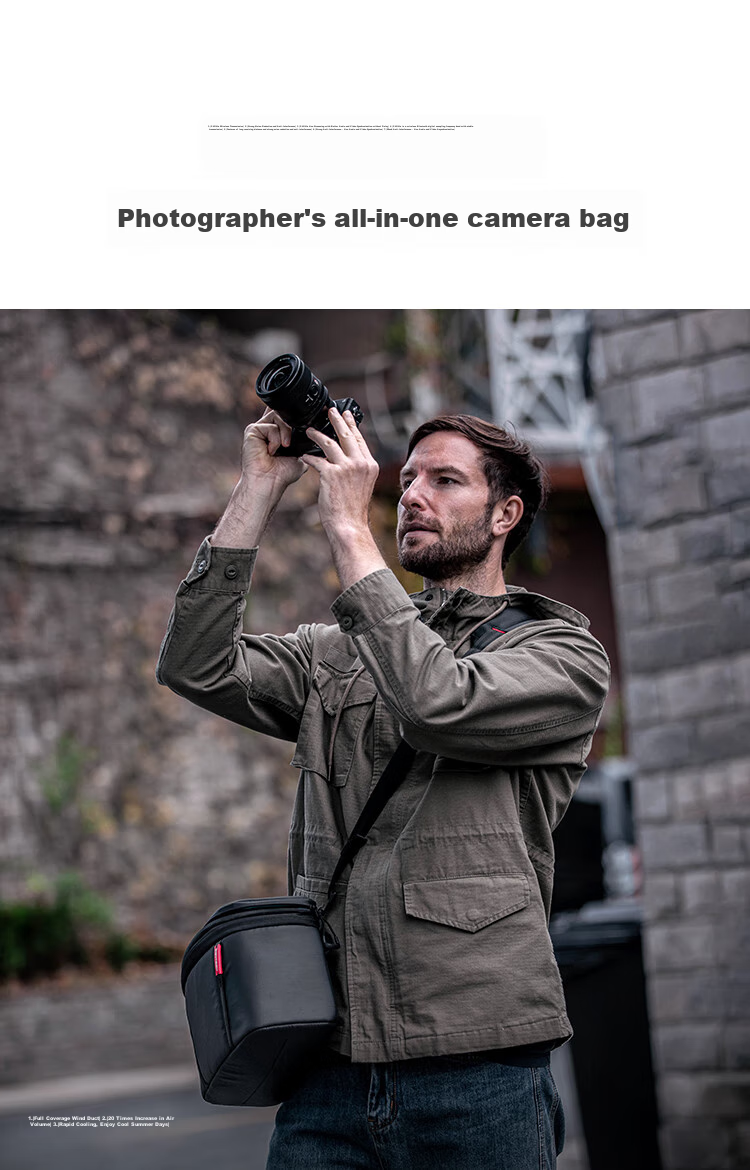 PGYTECH Dandelion OneMo2 Camera Bag, Canon Fuji DSLR Camera Bag, Laptop Stabilizer Digital Professional Storage Outdoor Hiking Backpack, 25L Parent-Child Bag, Deep Space Black 2