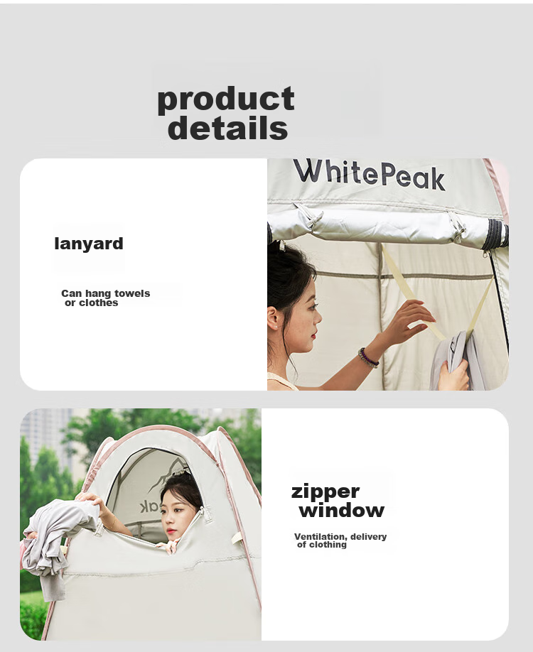 WhitePeak Outdoor Camping Tent, Portable Toilet Tent, Shower And Bathing Tent, Fishing And Photography Tent, Self-Driving Multi-Functional Portable Folding Tent 8