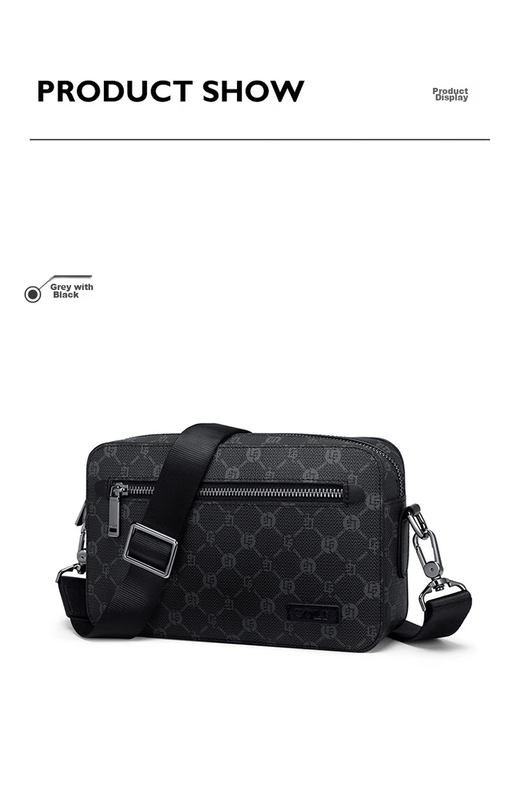 GOLF Shoulder Bag for Men, Printed Crossbody Bag with Multiple Compartments for IPad And Phone, Water-Resistant Business Commuter Bag 18
