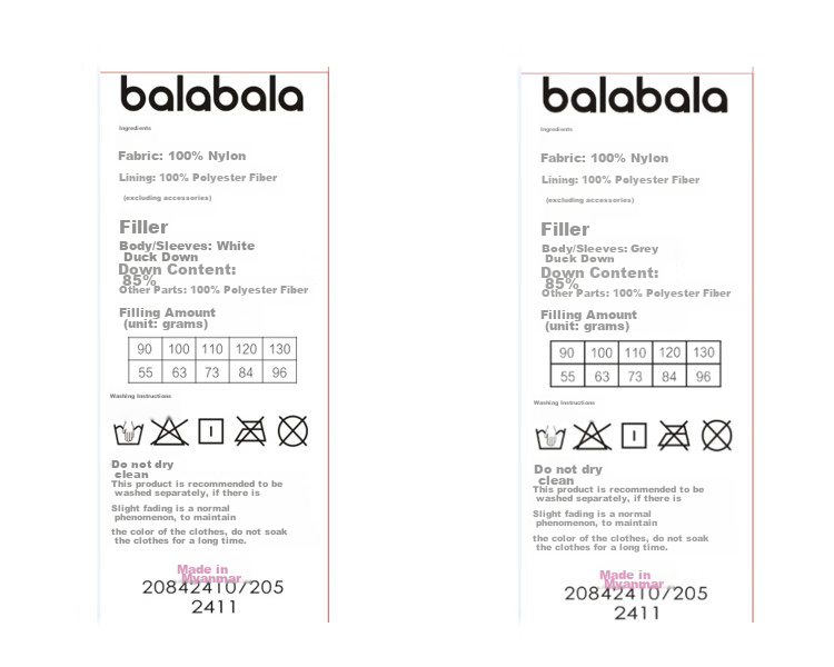 BALABALA Kids Baby Down Jacket Three-Proof Boys Winter Hooded Coat Girls Cute 2025 New Puffer Jacket 27