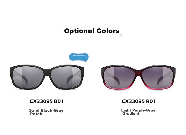 CAXMAN Sunglasses Clip-On Polarized Lenses for Men And Women, Nearsighted Driving Glasses 20
