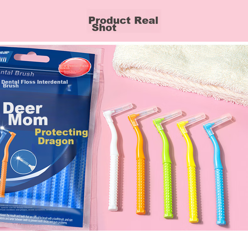 FAWNMUM Ultra-Fine Interdental Brush, Imported Ssss, 20-Pack, L-Shaped Interdental Brush for Deep Cleaning 11