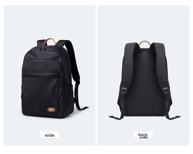 GOLF Laptop Backpack for Men, 15.6/16 Inch Notebook Bag, Contrasting Color Handheld Business Travel Schoolbag 28