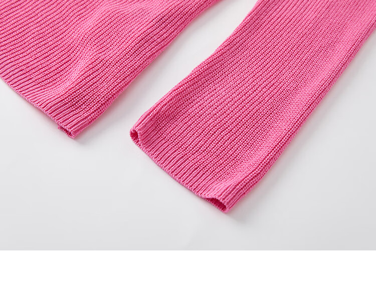 Dme [Sweet Oxygen Sweater] Spring And Autumn Youthful Fashionable Hollow Design Pink Airy Stylish Knit Sweater for Wome 17