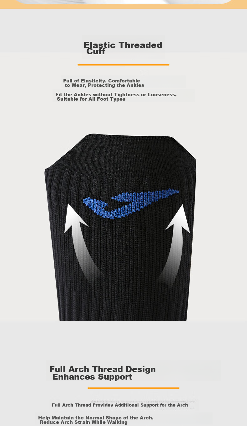JOMA Mid-Calf Sports Socks Breathable Sweat-Wicking Durable Running Training Basketball Badminton Socks Black One Size Fits All 17