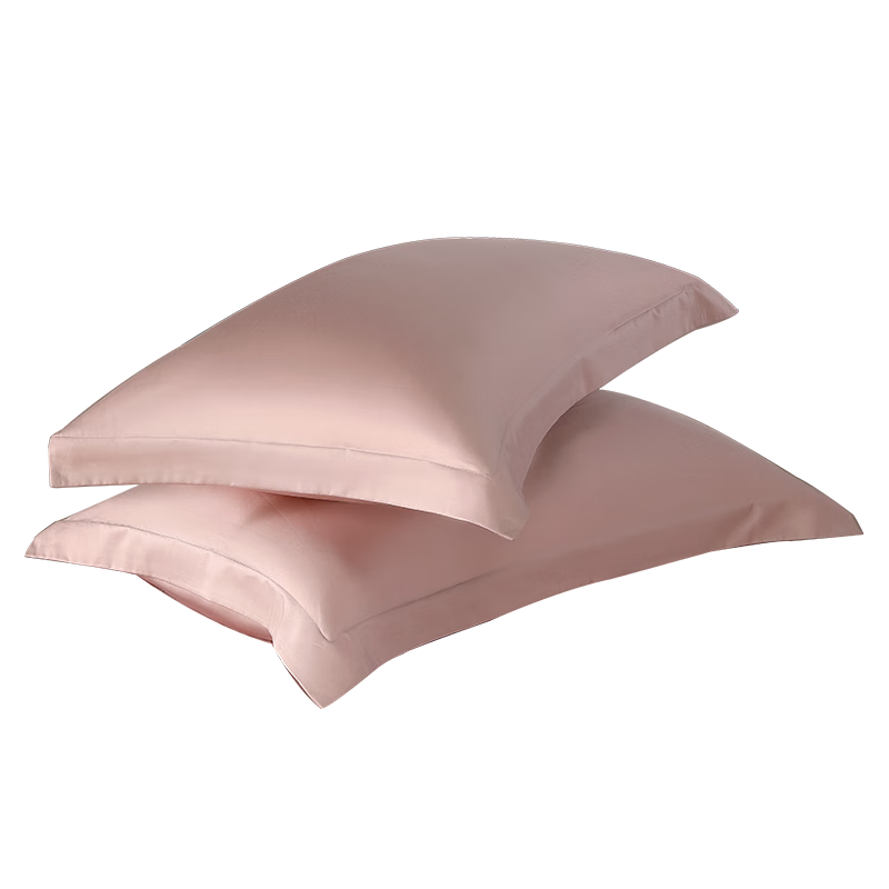 Shuixingjiafang Pillowcase, 100% Pure Cotton, Long-Staple Cotton Sateen, Class A Pillow Cover, Set of Two, 48x74cm