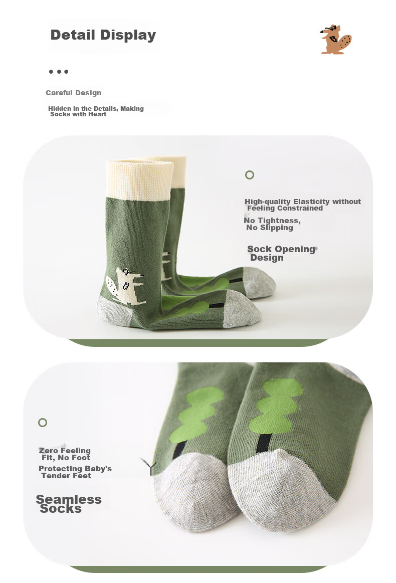 LIUZHISHU Boys' High Tube Socks, Baby Autumn And Winter Combed Cotton Socks, Mid-Calf And Long Tube Thick Socks for Boys And Childre 11