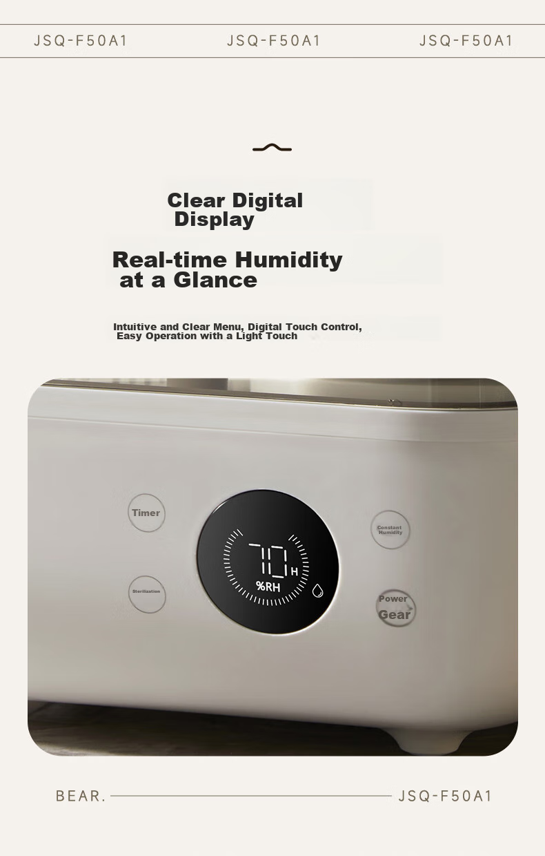 Bear [High-Temperature Sterilization] Humidifier, Home Bedroom Maternal And Infant Large Mist Air Humidifying Purifier, Office Desk Small Humidifier Aromatherapy Box JSQ-F50A1 9