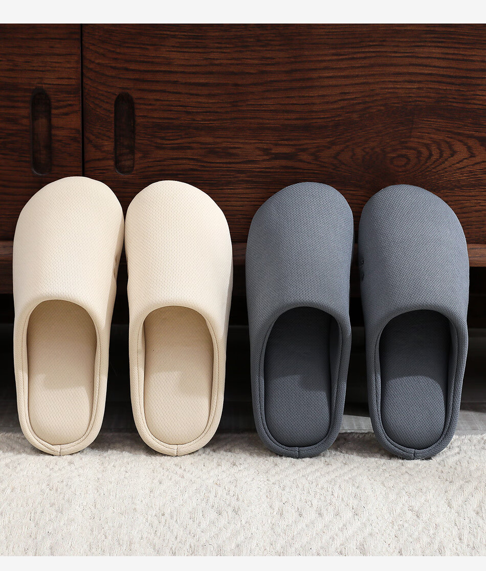 TZLDN Japanese Style Cotton Slippers for Women Autumn Winter Breathable Indoor Fabric Sole Home Floor Couple Slippers Men Pink Size 36-37 4