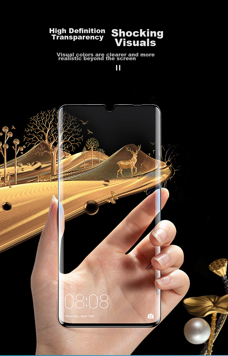 Fly Planet [2-Pack] Tempered Glass Screen Protector for Huawei Enjoy 90 / Enjoy 90 Plus - HD Anti-Fingerprint, Drop Protection, Dust-Free Installation Box 3