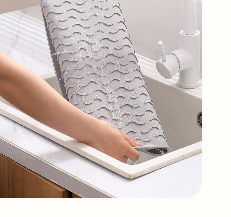 Siwangongli Heat Insulation Mat, Draining Mat, Kitchen Protective Silicone Pad, Countertop Mat, Cutting Board Non-Slip Mat, High Temperature Resistant Anti-Scalding Mat, Placemat 20