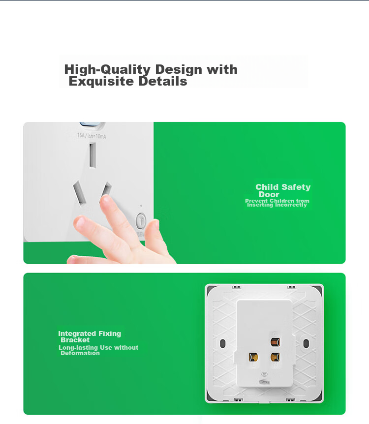 BULL Switch Socket GTP Series, 16A Five-Hole Socket with Leakage Protection, GTPZ229 Concealed Installatio 9