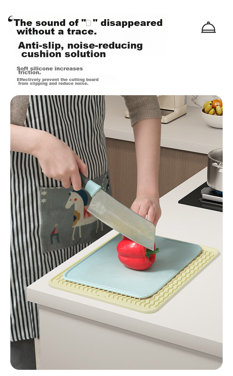 Qiqijia Silicone Draining Mat, Heat Insulation Pad, Kitchen Countertop Protector, Non-Slip Mat, Cutting Board Holder, Anti-Scalding Table Mat, Pot Holder 9
