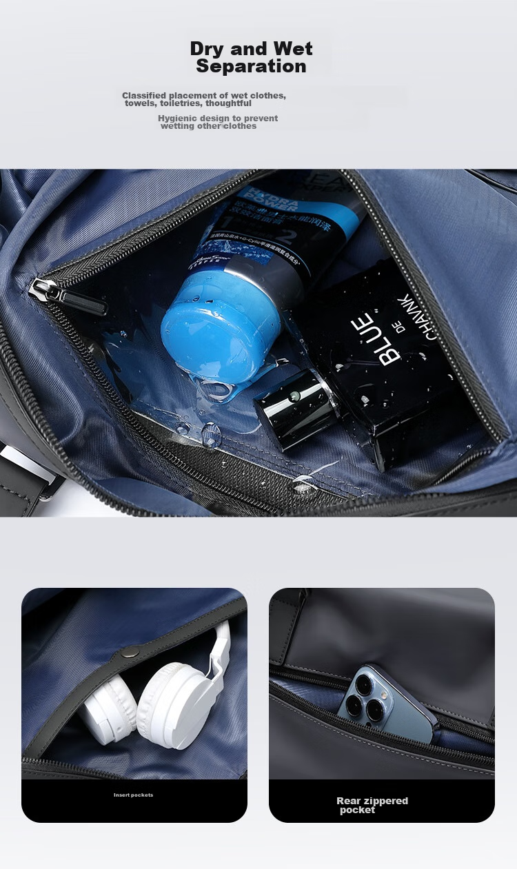 GOLF Large Capacity Travel Bag, Casual Sports Fitness Bag, Men's Handheld And Shoulder Luggage Bag, Short-Trip Business Trip Bag, Travel Bag 6