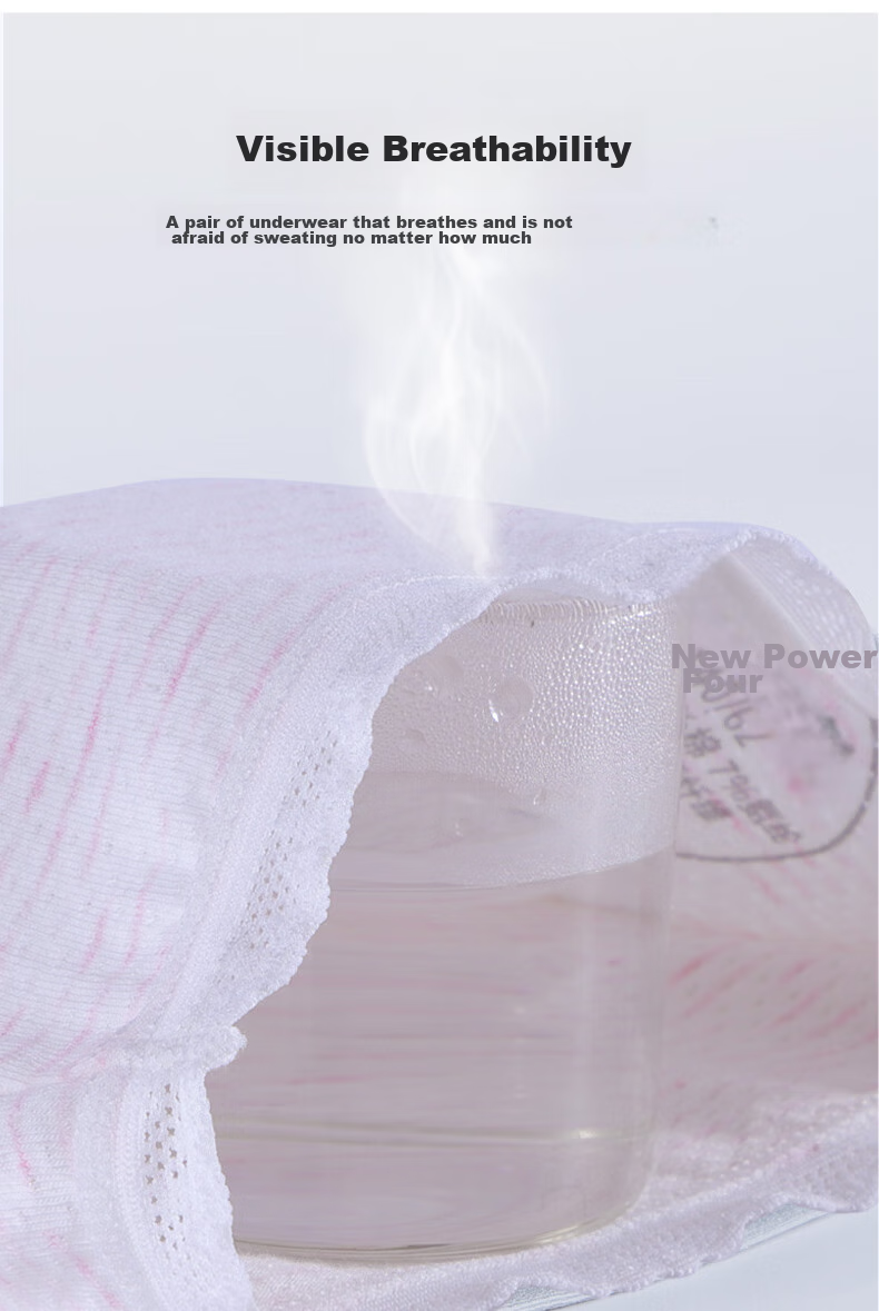 Hzasz Children's Underwear, Girls' Triangle Panties, Pure Cotton Crotch, Antibacterial, for Older Children 6-12 Years Old, Puberty Underpants 6