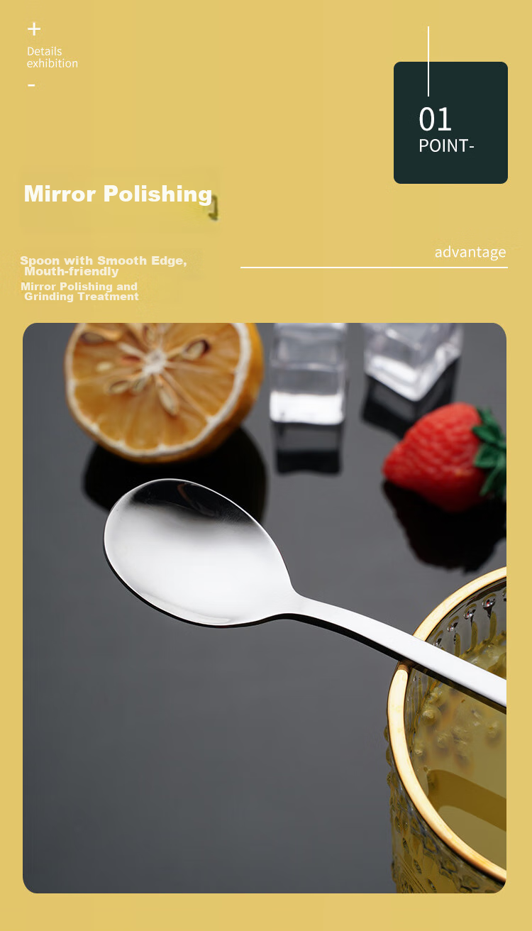 Shihua 304 Stainless Steel Long Handle Whisk, 23.6cm, Coffee Spoon, Milk Powder And Honey Mixing Spoon, Cocktail Spoon, Ice Spoon, 1 Piece 7