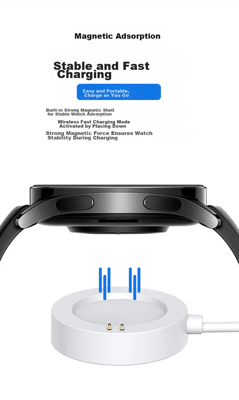 CangHua Compatible Magnetic Charging Cable for Xiaomi Watch, Suitable for Xiaomi Watch 5/S5/S4/S4 Sport/S3/S2/15th Anniversary Edition, Blood Pressure H1E Watch Charger Dock 6