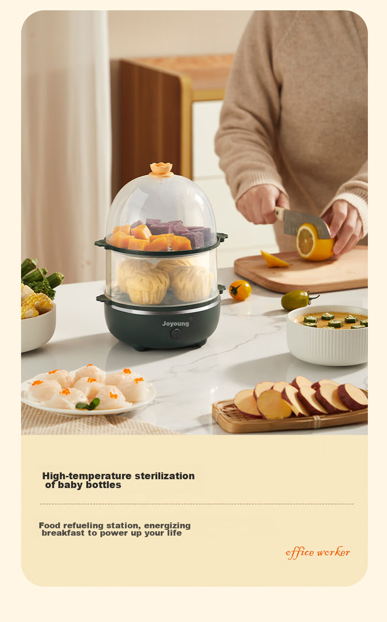 Joyoung Egg Cooker, Multifunctional Smart Steamer, One-Touch Start, Holds 7 Eggs, ZD7-GE130 9