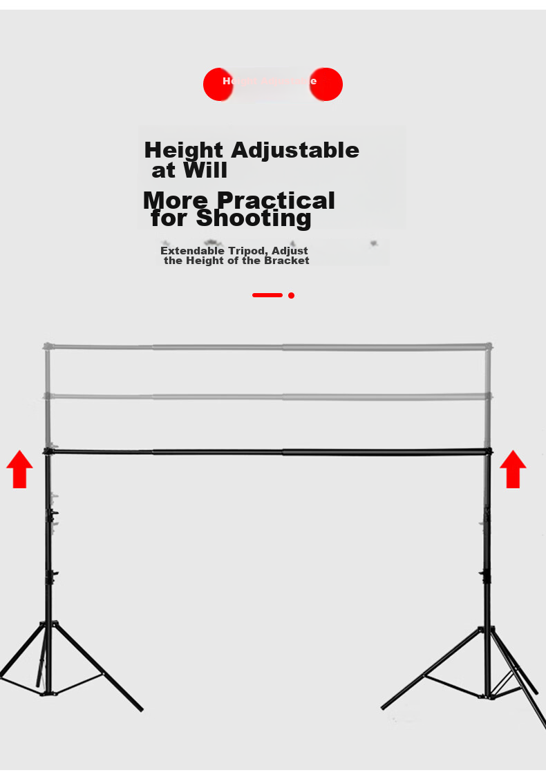 YOUFES YH1A 2*2 Meter Live Streaming Photography Backdrop Stand, Green Screen Stand, Chroma Key Backdrop, Photo Background Cloth Stand, Specialized Photography Equipment for Portrait And ID Photos, Thickened Telescopic Gantry Frame 14