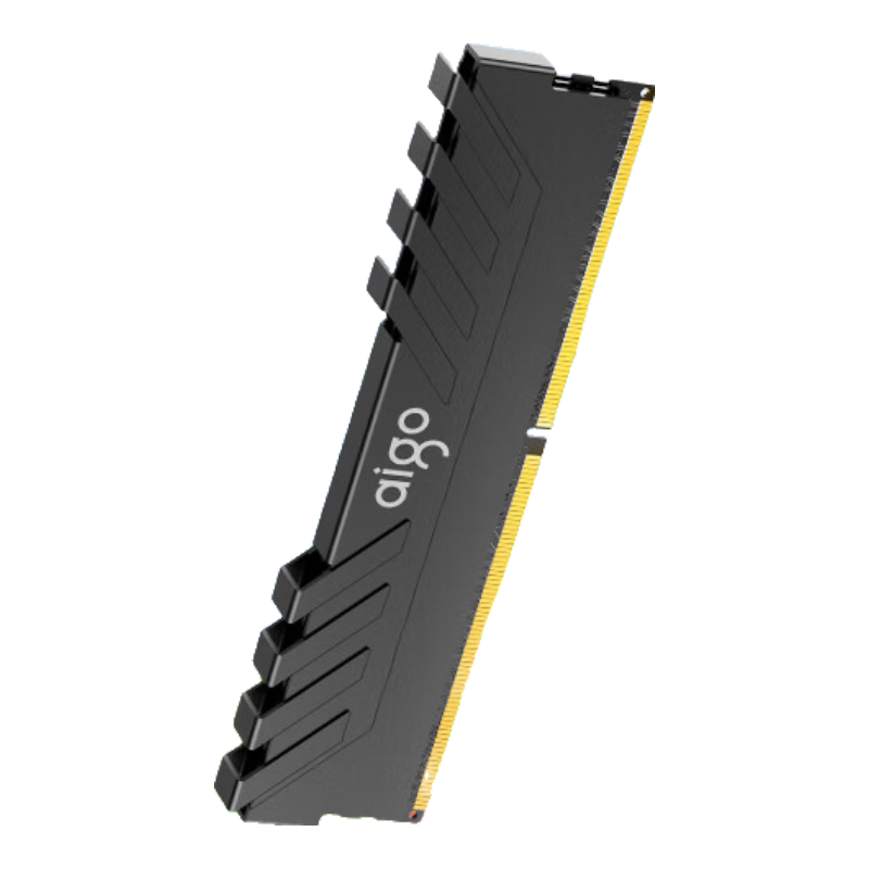 Aigo 16GB DDR4 3200 Desktop Memory Module, Heat Spreader RAM, Computer Storage Expansion Bar, Chengying Black, C16 Deepseek Hardware