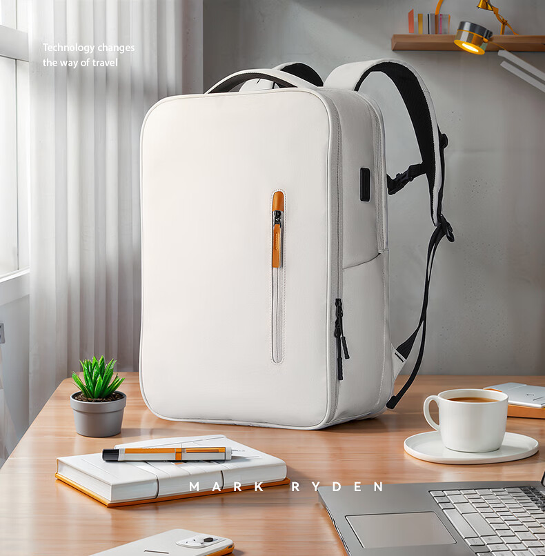 MARK RYDEN Backpack, Commuter Simple Casual Outdoor Large Capacity 17.3-Inch Laptop Bag Schoolbag MR9202 Deep Space Gray 2