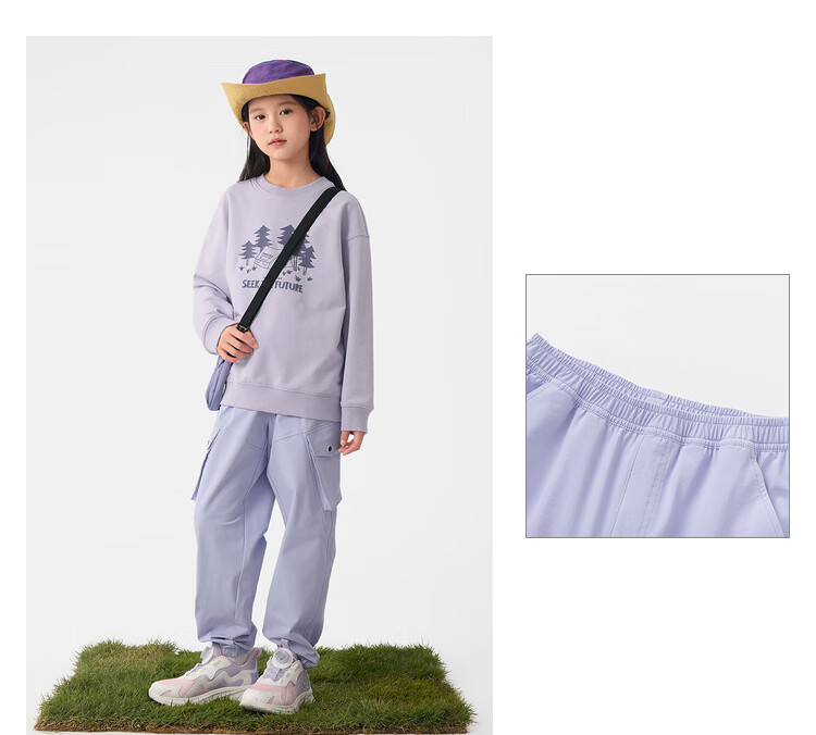 BALABALA Children's Clothing, Boys And Girls Pants, Spring 2025 Collection, Loose And Comfortable, Trendy And Fashionable Trousers, 208125108201 8
