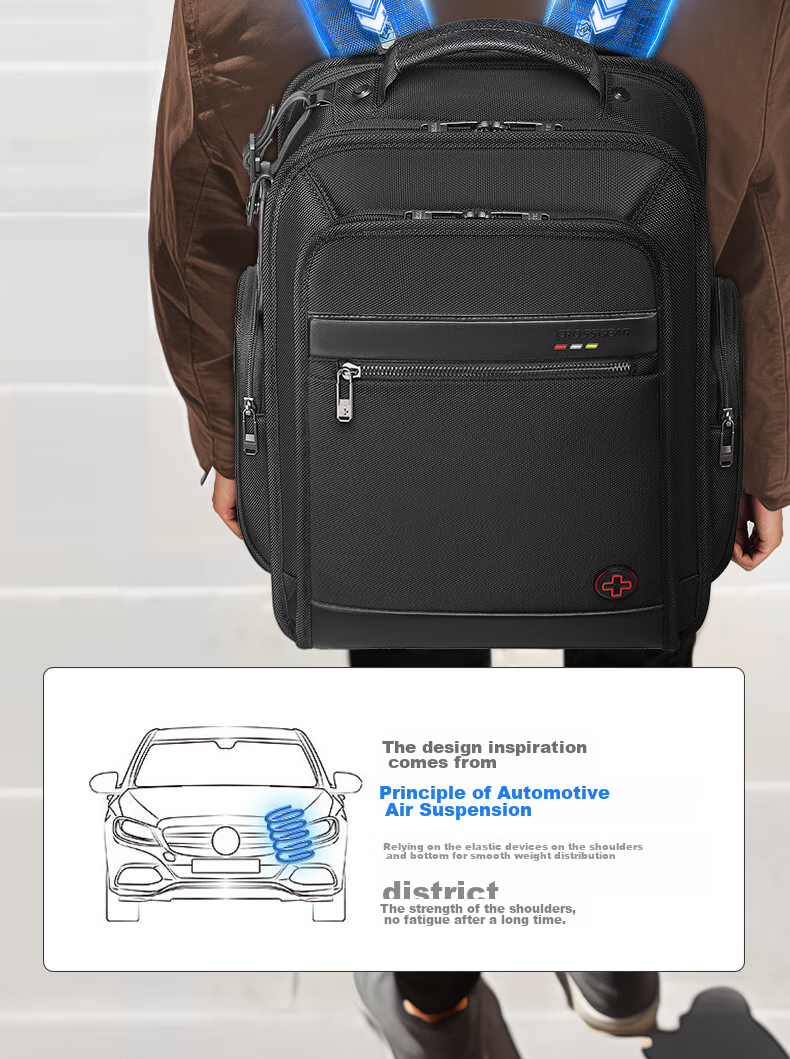 CROSSGEAR Cross Medal Weight Reduction Master Business Backpack, Huawei 16-Inch Laptop Travel Bag, HarmonyOS Smart Connection Certified for Me 3