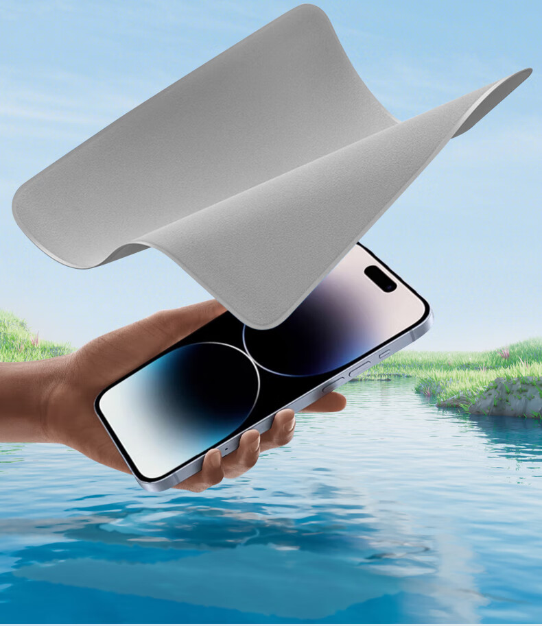 Masentek Screen Protection Cloth, Apple-Specific, Double-Layer Thickened, High-Density Microfiber, Screen-Friendly, Suitable for IPhone, IPad, MacBook AirPods, Washable 2