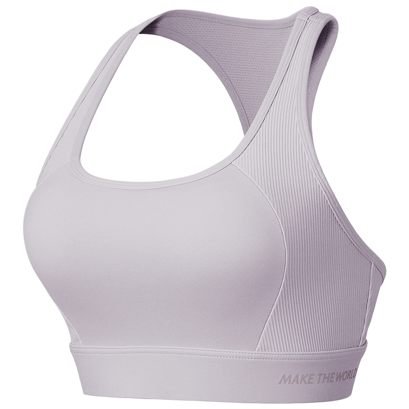 Keep High-Intensity Sports Bra, Anti-Sagging, Side Support, Training, Running, Summer Wear, Shock-Absorbing, Milkshake Purple, S