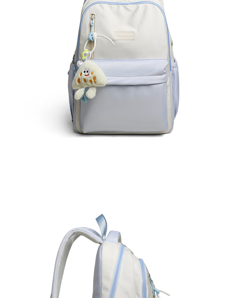 C.BANNER Large Capacity Backpack for Elementary, High School, and College Girls, Practical Portable Laptop Bag, Simple Commuter Shoulder Bag 9