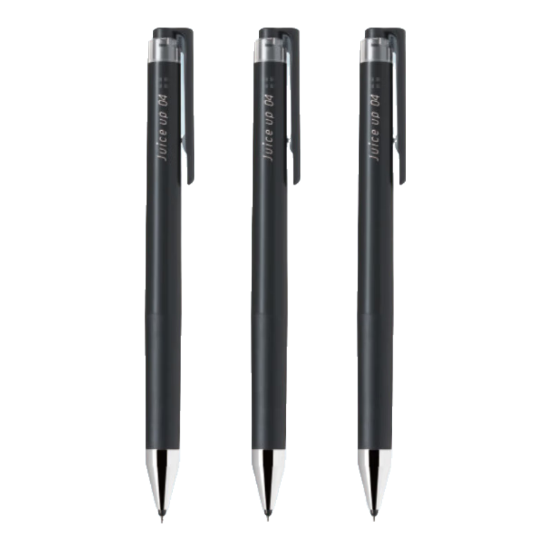 PILOT JUICE UP Retractable Gel Pen, Black, 0.4mm, Signature Pen, Student Exam Pen, St Practice Pen, High-Quality Office Stationery Set, 3 Pens