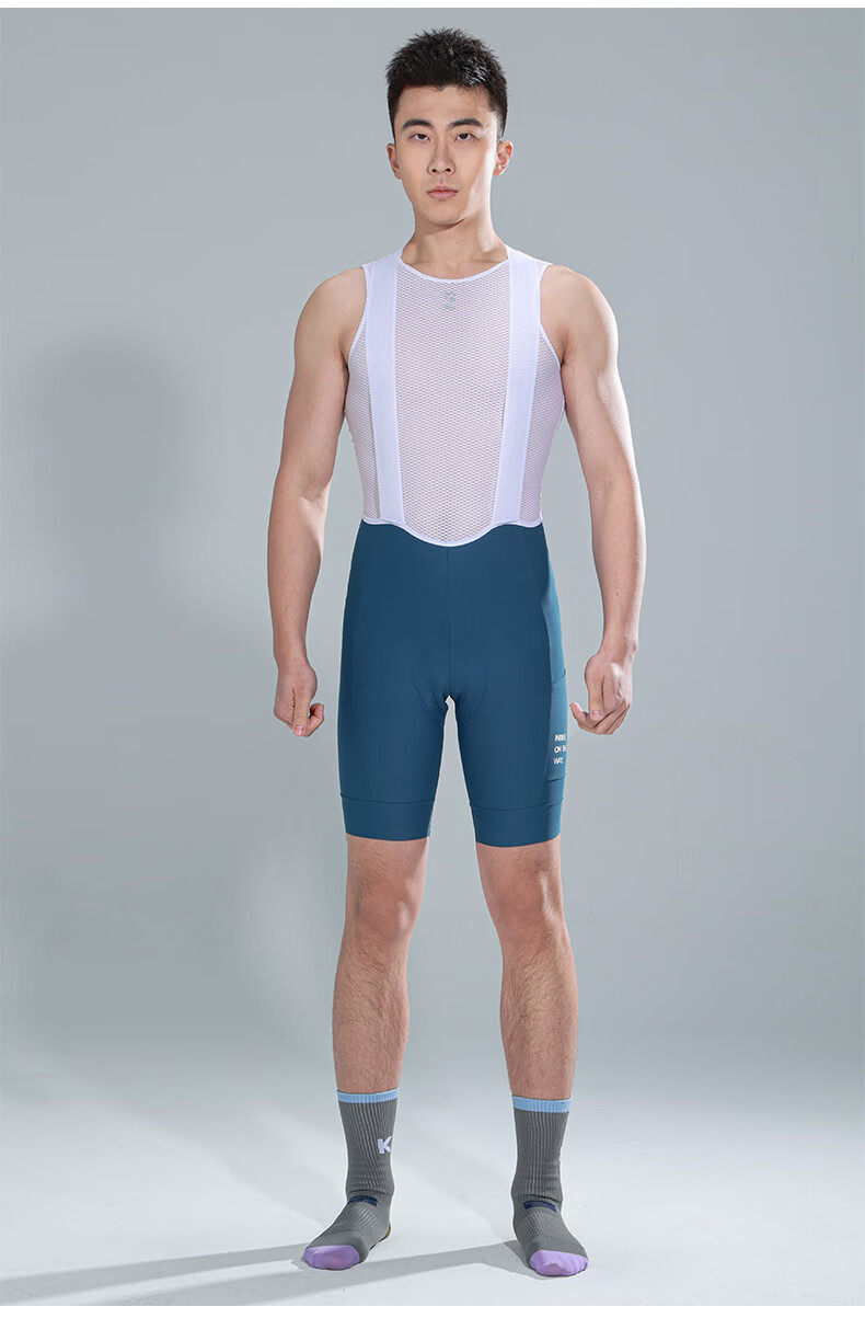 INBIKE Cycling Bib Shorts for Men, Breathable Padded Quick-Dry Sweat-Wicking Road Bike Shorts, Spring And Summer Cycling Gear, Blue XL 11