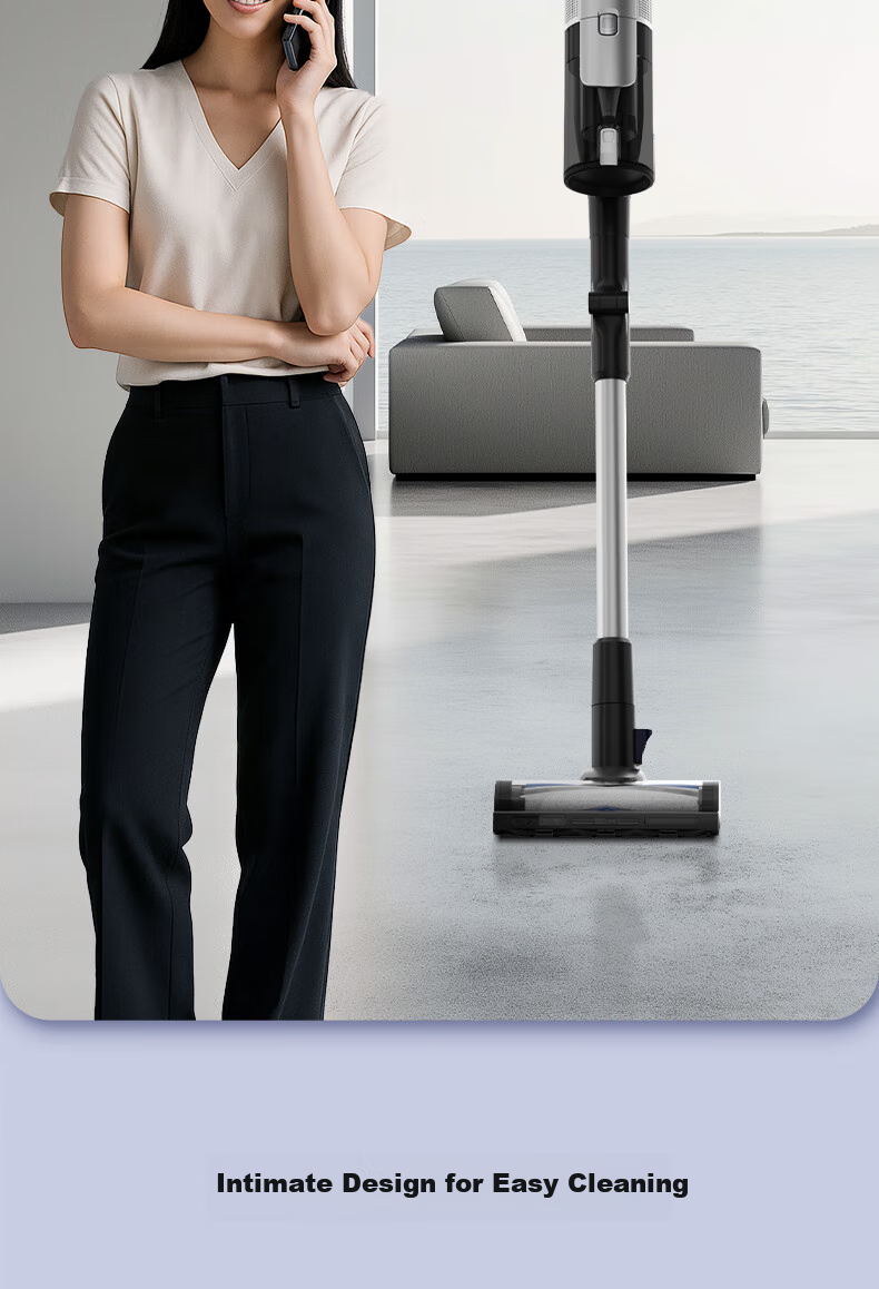 Haier Cordless Long Battery Life Strong Suction Vacuum Cleaner with LED Smart Display, Vacuum Green Light Dust Detection, Anti-Tangling, Handheld High Suction Power, Wall-Mountable HSC-S601D 15