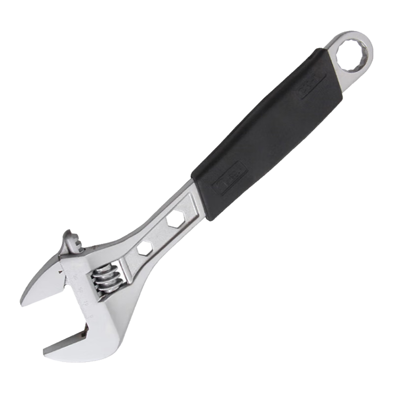 JETECH Adjustable Wrench Soft Handle Open-End Wrench Multi-Functional Universal Household Plumbing Wrench 10 Inch AWS-10