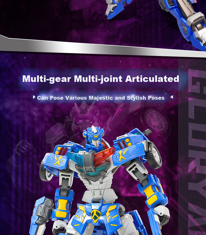 DISON Transforming Alliance 2 Super Transformation War God Robot, Handheld Transforming Toy, Combination Machine, Birthday Gift for Children, New Year Present for Boys 4