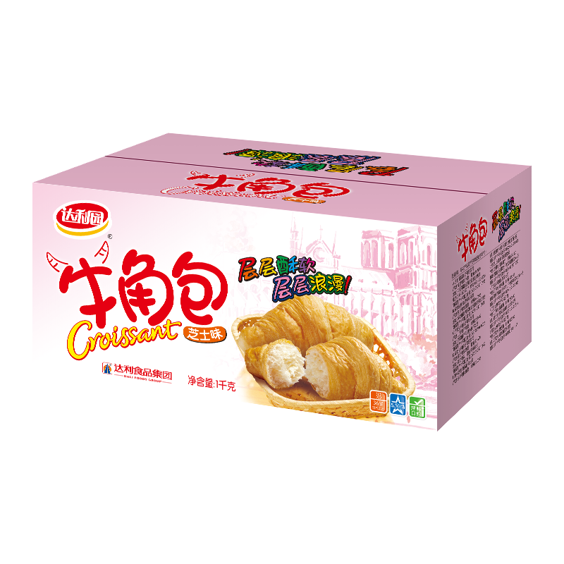 达利园面包牛角包芝士味2斤可颂代餐休闲零食学生营养早餐
