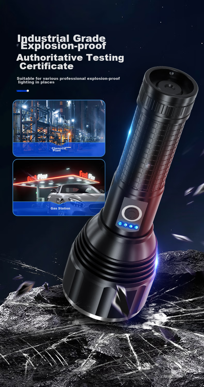 SHENYU Flashlight, High Brightness, Long Battery Life, Long-Range Illumination, Military-Grade Brightness, Outdoor And Home Use, Specialized Sky-Piercing Light, 100000 Lumens 7