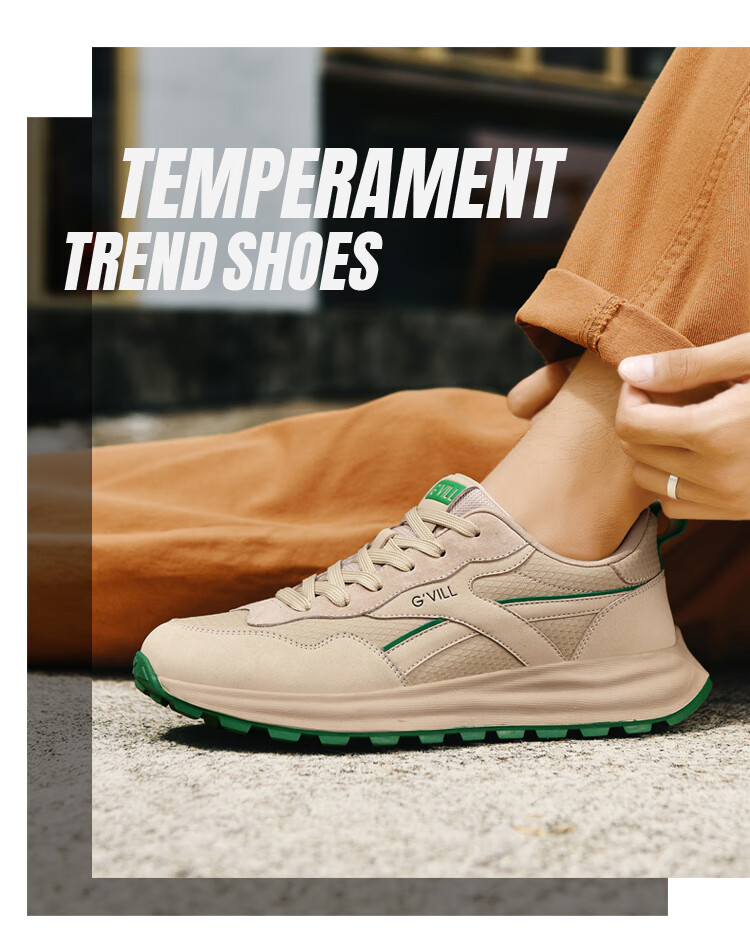 Guizhibu Men's Sports Shoes, Autumn And Winter 2026 New Style, Genuine Leather, Versatile Travel, High-End Non-Slip, Light Luxury, Running And Casual Shoes 11