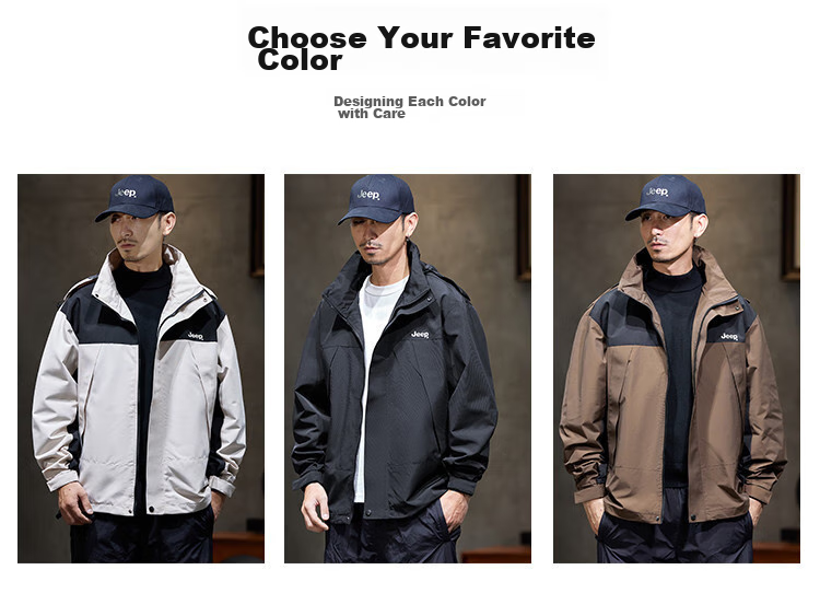 JEEP High-End Tactical Jacket for Men, 2026 Spring And Autumn New Outdoor Mountain-Style Sports Hiking Wear Workwear Jacket Men's Clothing 6