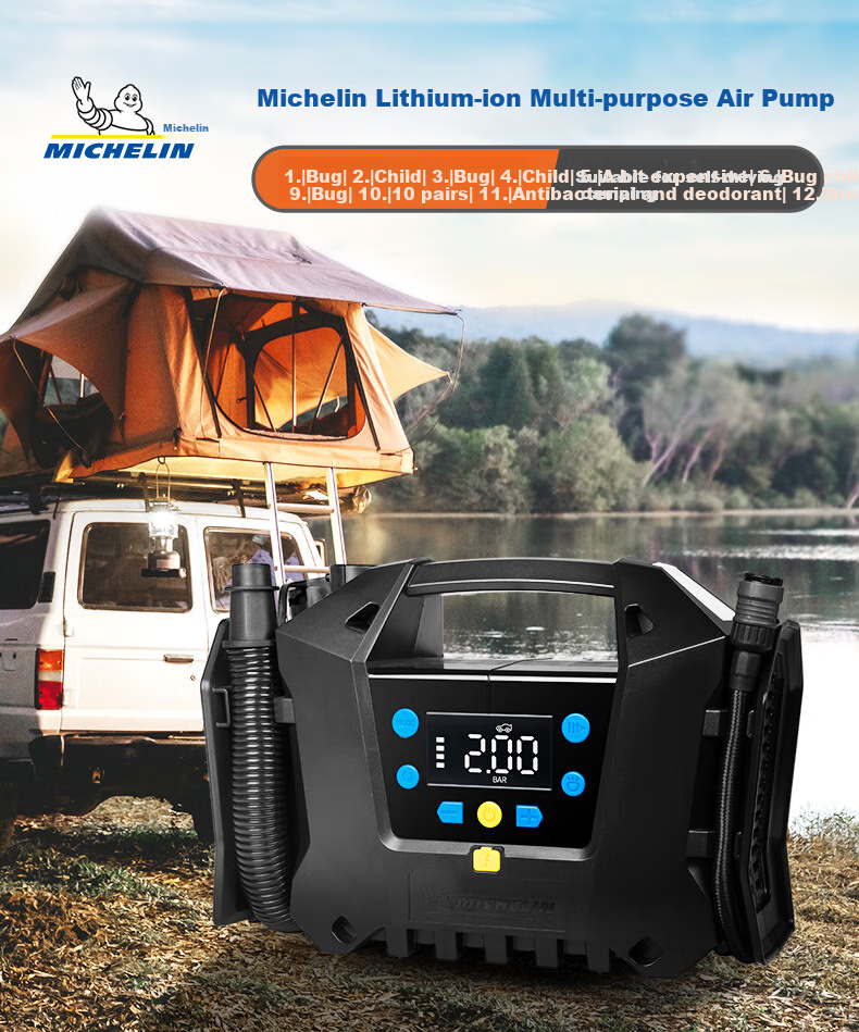 MICHELIN Car Air Pump, Wireless Lithium Battery Inflator, Air Compressor for Electric Vehicles And Cars, Suitable for Li Auto I9 1