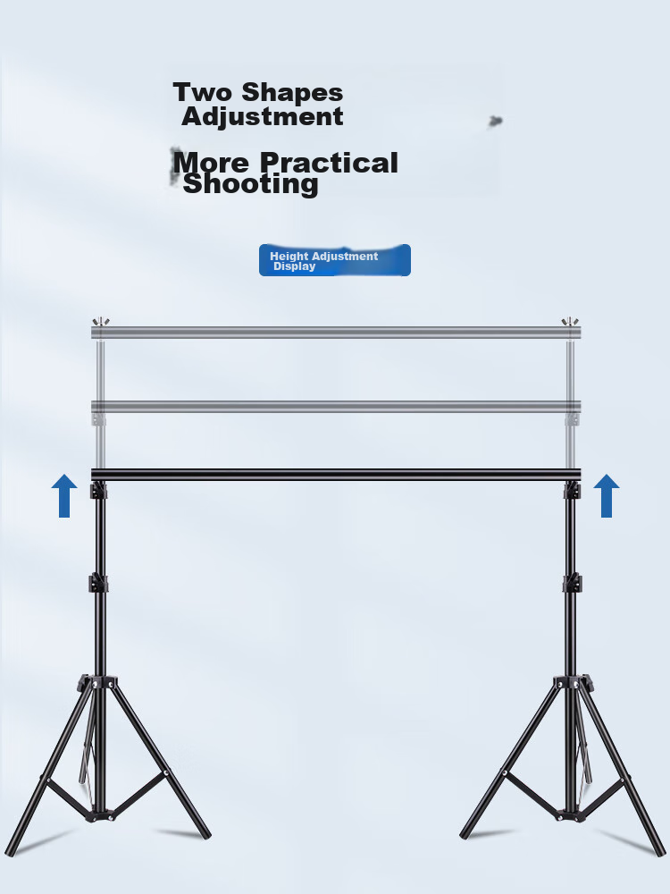LATZZ 2.7*3 Meter Live Streaming Photography Backdrop Stand, Green Screen Stand, Green Screen Cloth, Chroma Key Photo Background Cloth Stand, Portrait ID Photo Shooting, Thickened Portable Telescopic Gantry Background Stand 12