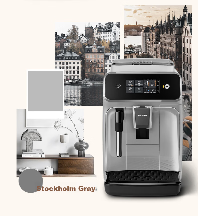 PHILIPS [Newly Upgraded Version of EP1221] Fully Automatic Italian And American Coffee Machine for Home Use, All-In Grinding, Newly Upgraded Intelligent Extraction, DIY Milk Frother, EP0820 18