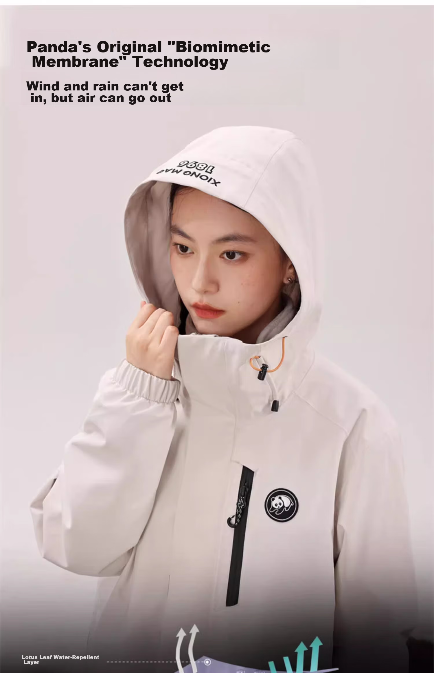 CAMEL Panda Three-In Outdoor Waterproof And Windproof Jacket for Men And Women, Autumn And Winter Hiking And Mountaineering Coat 1641 8
