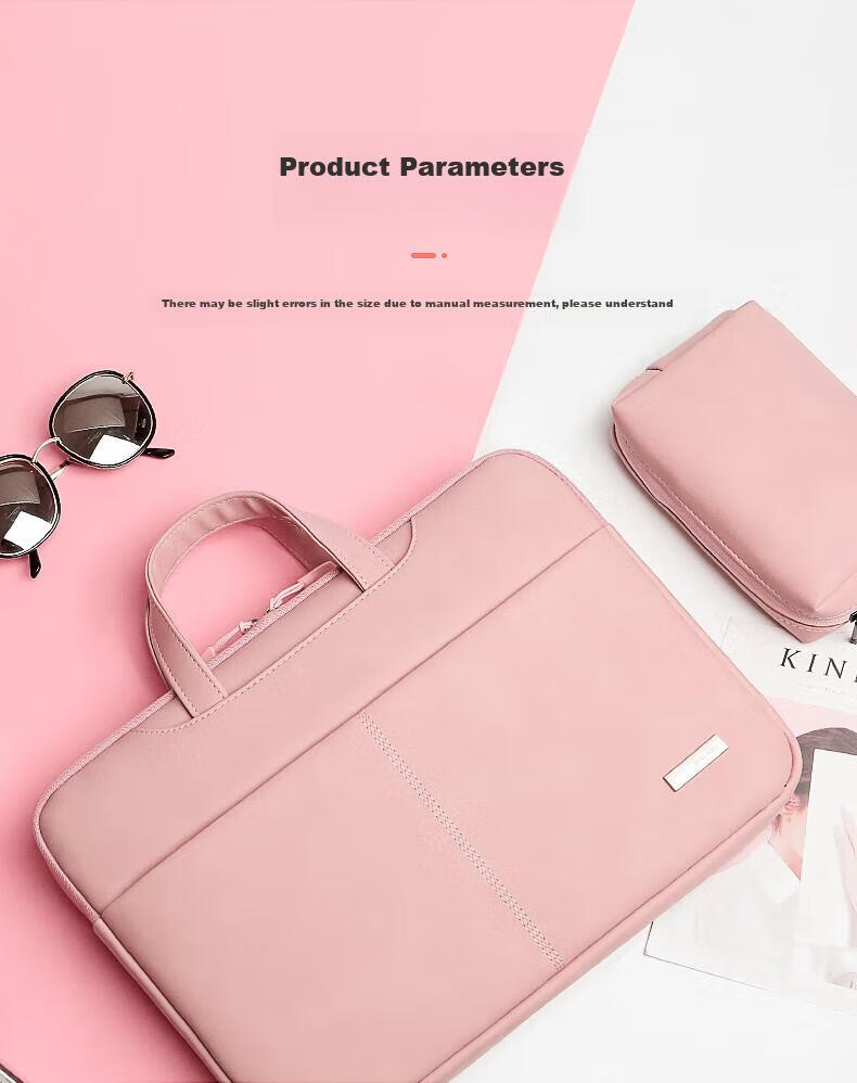 BRINCH Women's Handheld Laptop Bag, Suitable for 12/13.3-Inch Laptops, Large Capacity Lightweight Laptop Bag Compatible with Xiaomi And Huawei 7