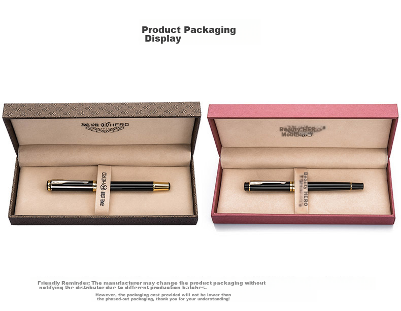 HERO Fountain Pen/signature Pen 7006, Student Office Calligraphy Practice Fountain Pen, Business Gift, EF Nib, Red 8