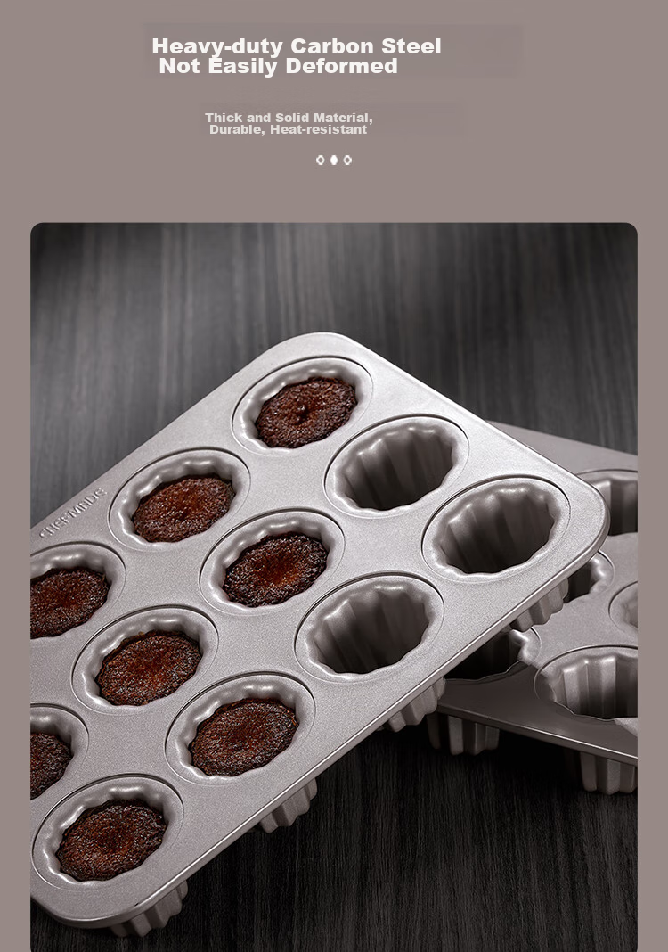 Xuechu Cake Mold, 6-Link Cup 3-Pattern Donut Mold, Butter Rice Cake Mold 5