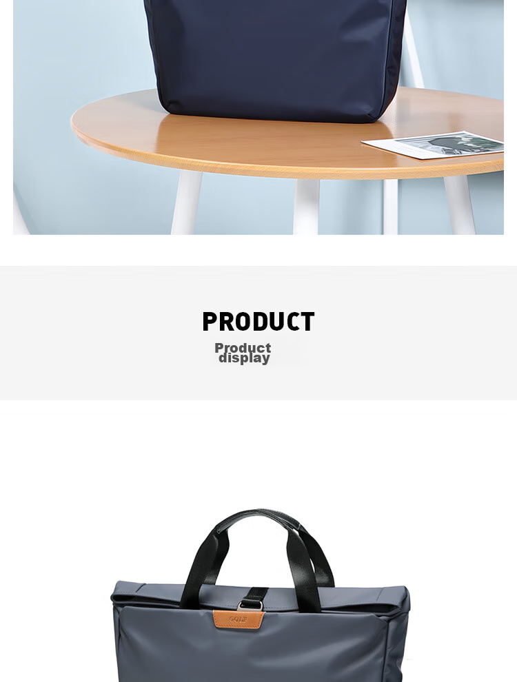 GOLF Business Briefcase, Men's Casual Large-Capacity Handbag, Can Fit 14-Inch Laptop, Fashionable Multifunctional Shoulder Crossbody Bag, 6J679424J Black 27